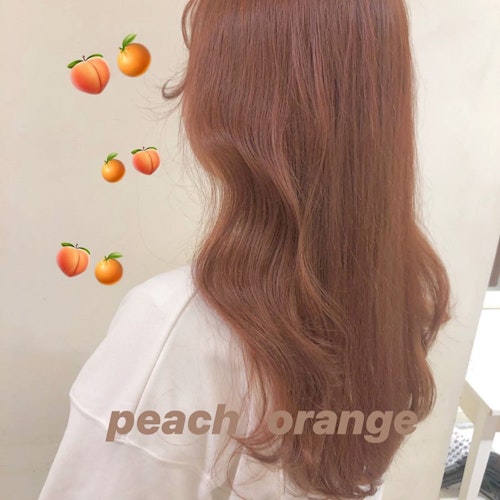 オレンジヘアカラー
